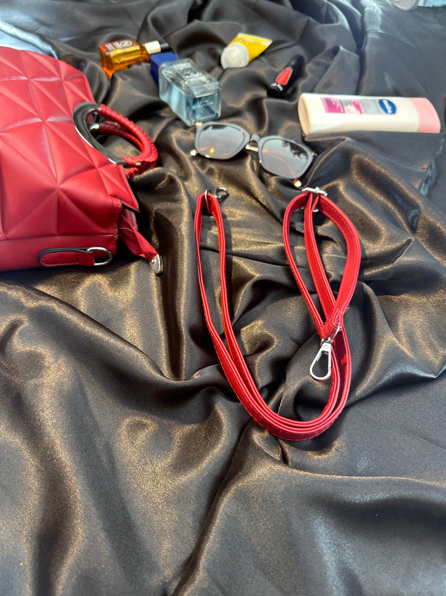 Red Quilted Handbag – Bold & Confident Carry