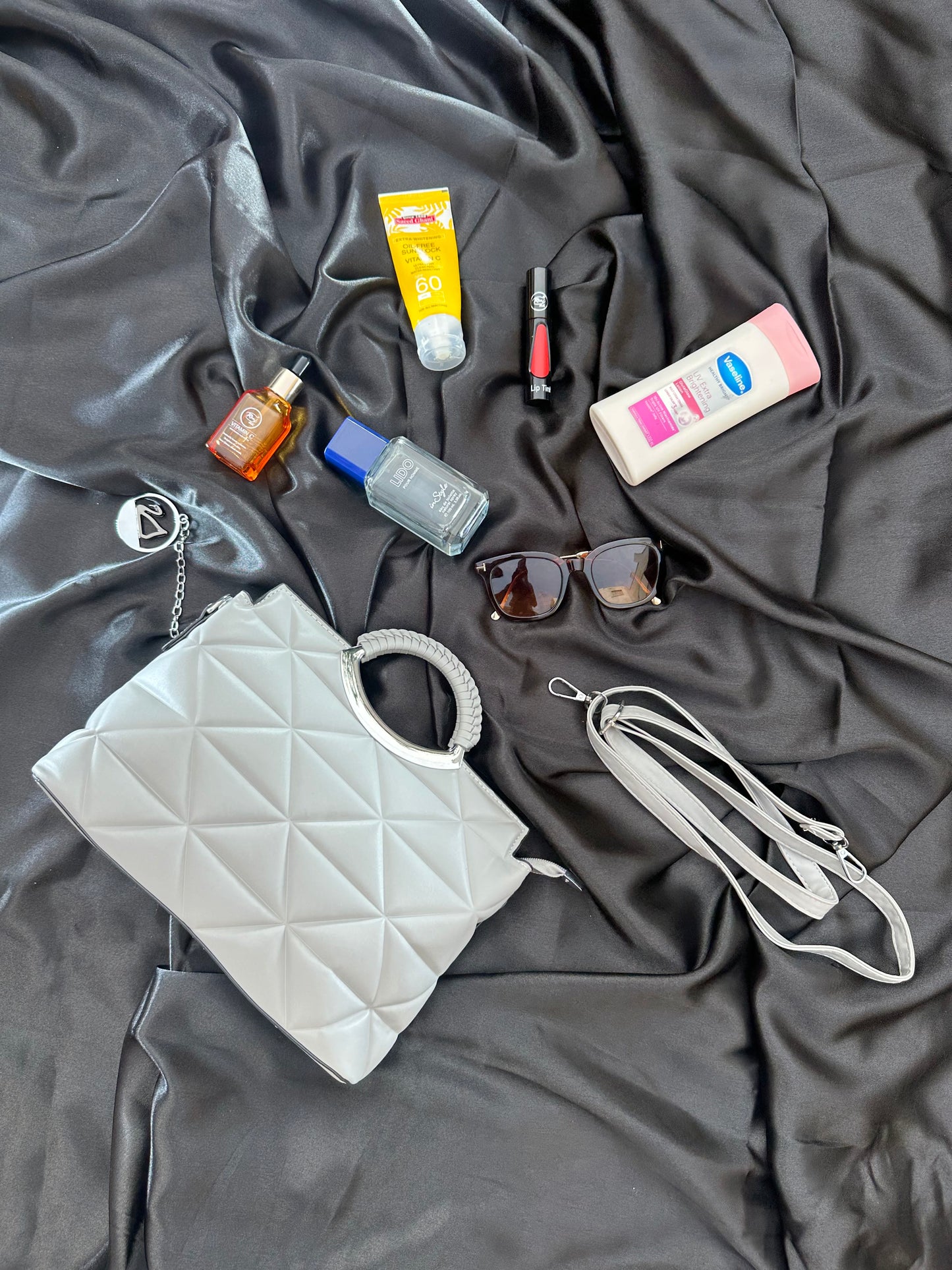 Silver Quilted Handbag – Shine for Every Occasion