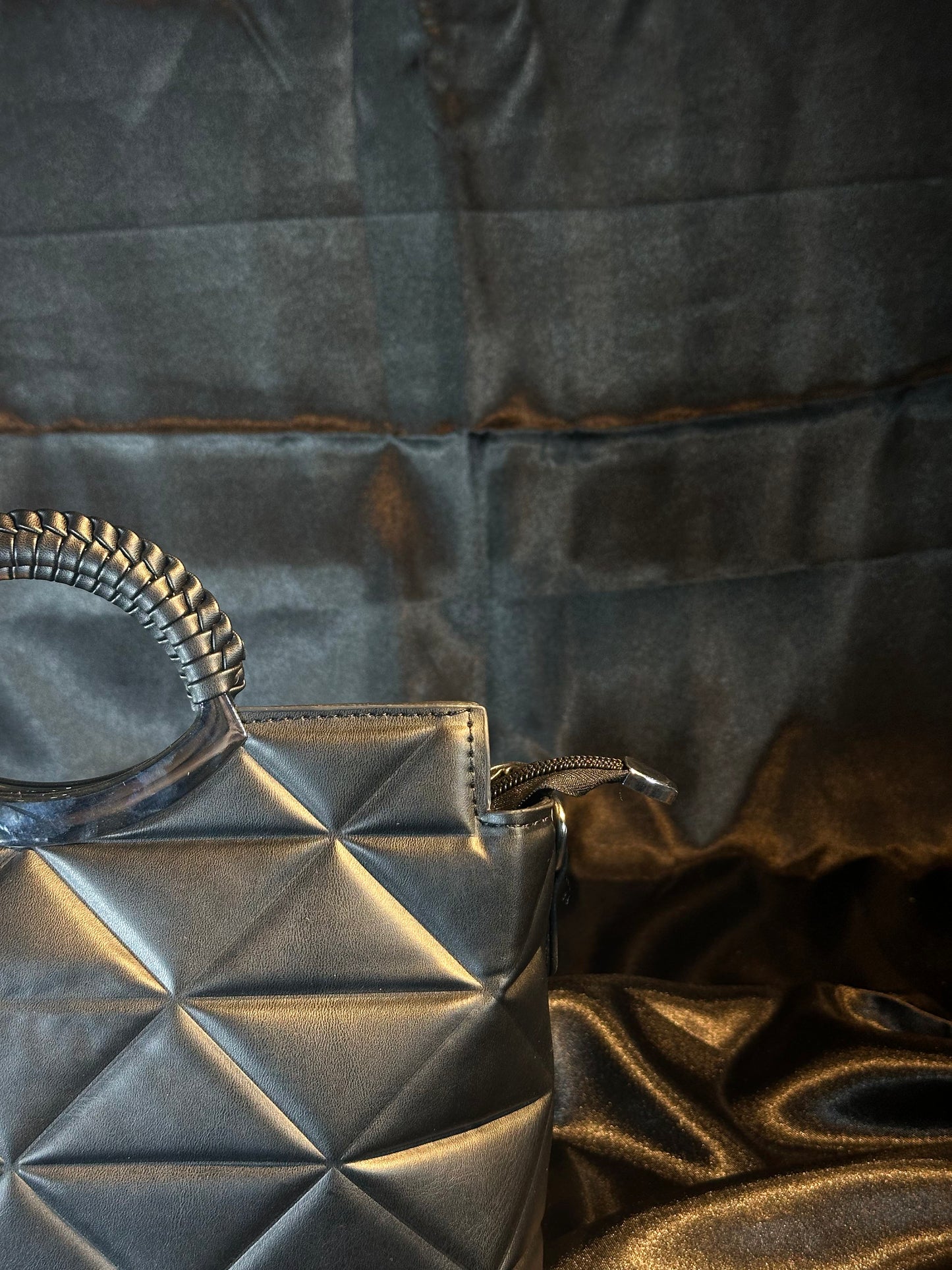 Black Quilted Handbag / Party Wear