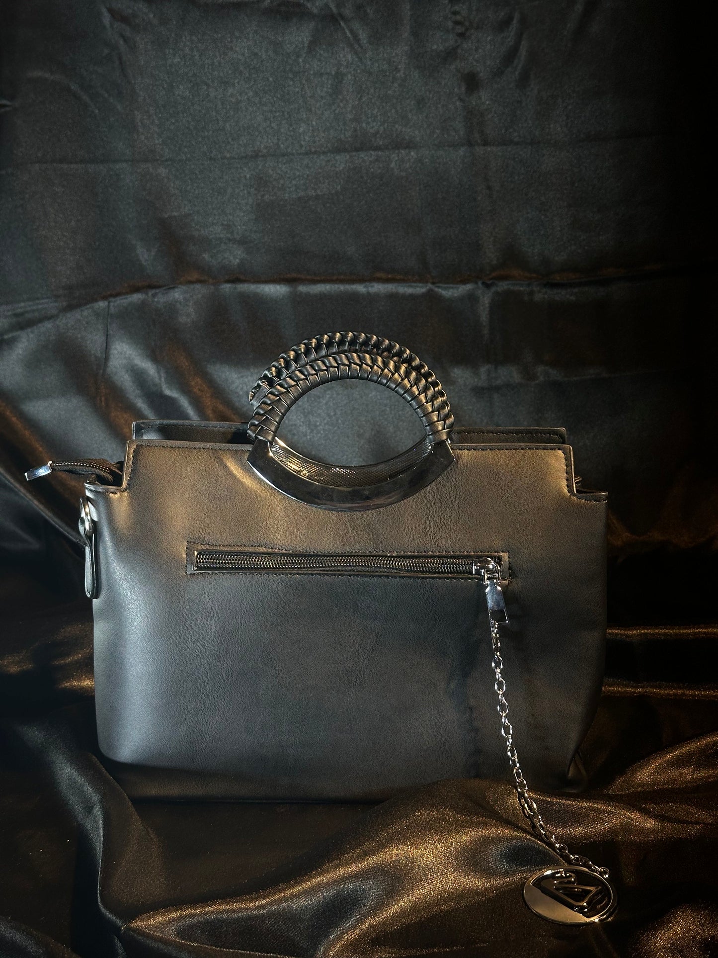 Black Quilted Handbag / Party Wear