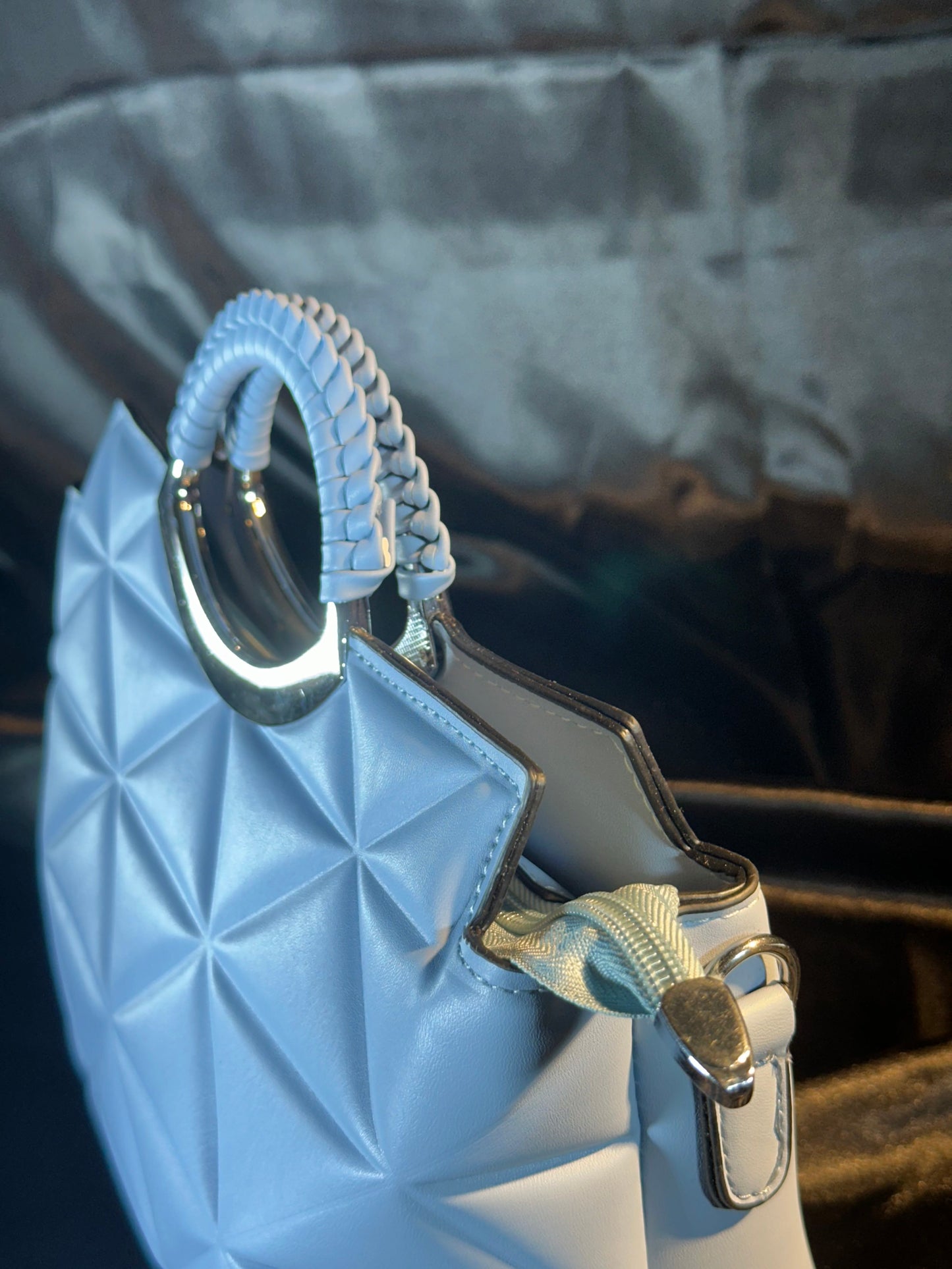 Sky Blue Quilted Handbag – Fresh, Chic & Effortlessly Stylish