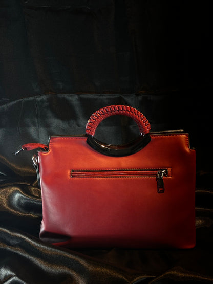 Red Quilted Handbag –  Bold & Confident Carry