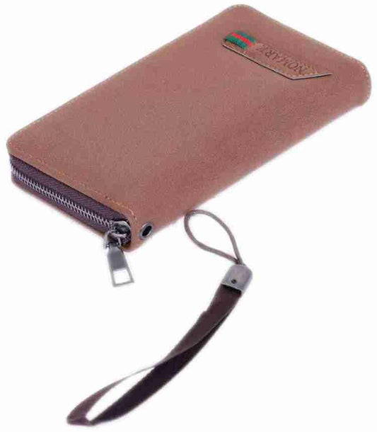 Unisex Leather Wallet: Premium Zipper Design for Men and Women